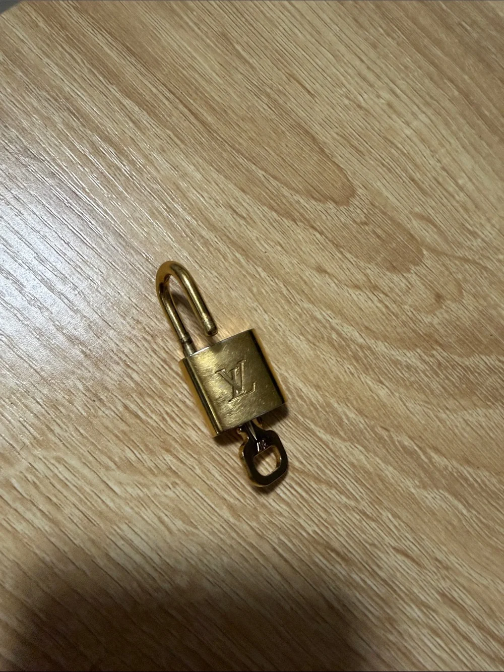 Louis Vuitton Gold Padlock Keyed Accessory